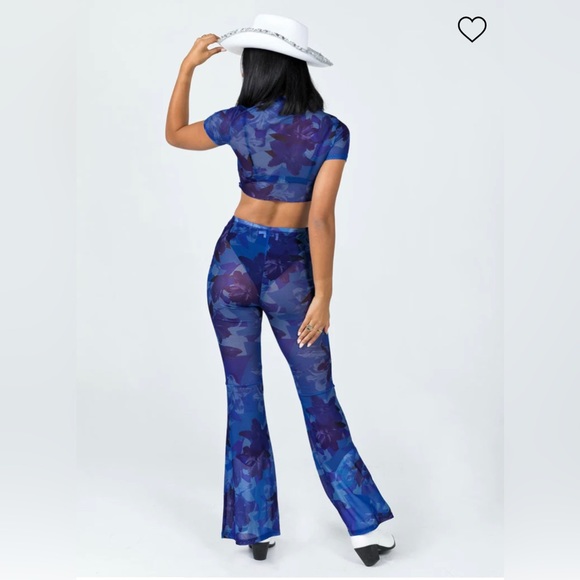 Blue Mesh Set - Princess Polly - Picture 2 of 4